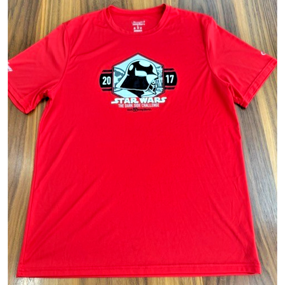 Champion Shirt Star Wars The Dark Side Challenge 2017 Run Disney Red Size Large